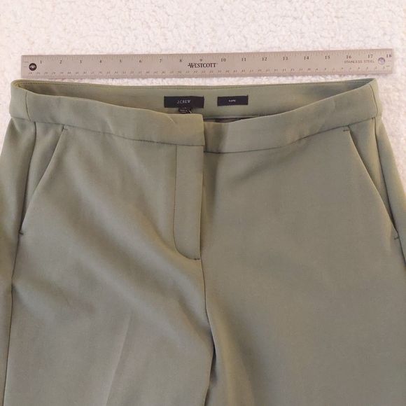 J. Crew Kate Straight Leg Stretch Green Chino Pants Women's Sz 14 NWT - Picture 7 of 13